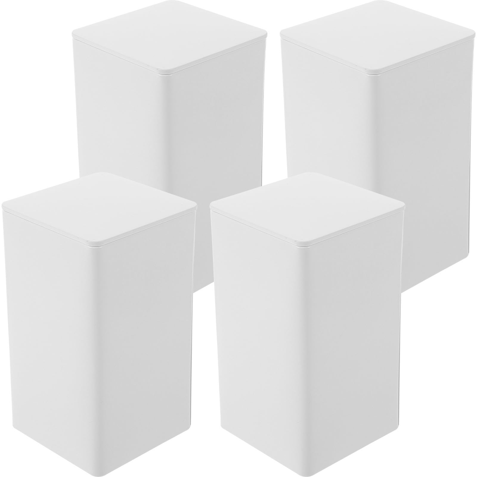 Tarro de Hojalata Sellado SECFOU Blanco de Diseño Simple y Delicado con Tacto Cómodo