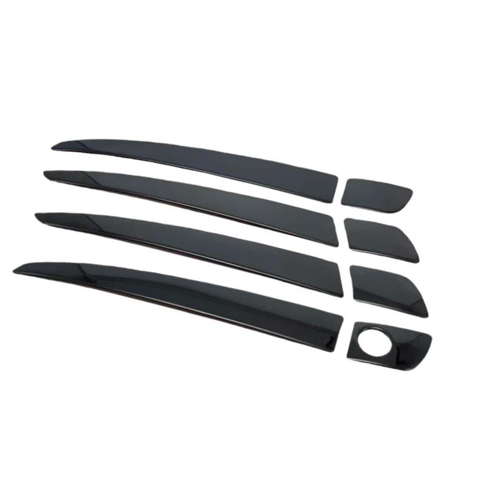 ZAPORA Covers Sticker Black Blue Silver Car Door Handle Cover Decor Trim Sticker Accessories for Lexus for RX RX270 RX350/450h 2009-2015(Black)