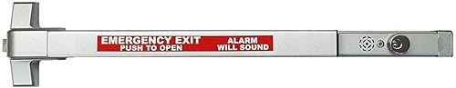 Dynasty Hardware Dispositivo comercial de la salida del pánico de la barra de empuje de la puerta con aluminio rociado alarma