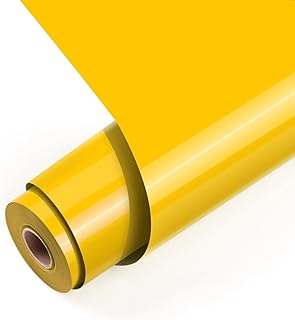 LOKLIK Rollo de vinilo (30,5 x 180 cm), color amarillo, tamaño estándar