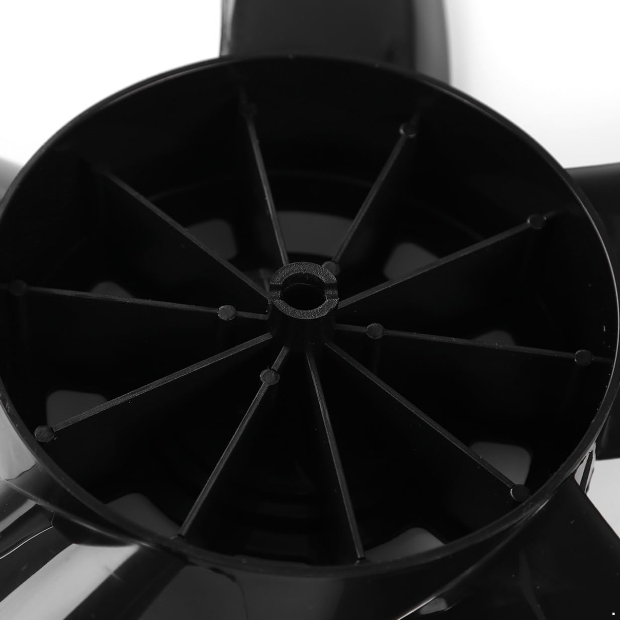 Kaerm Household Plastic Fan Blades Replacement with Nut Cover Table Fanner Accessories Black One Size