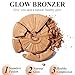 UCANBE Glow Bronzer, Long-Lasting Baked Shimmer Bronzing Powder - 03 Sunkissed Bronzer, Lightweight & Buildable Sun-kissed Satin Finish, Luminous Contour for Face, Cheeks, and Body