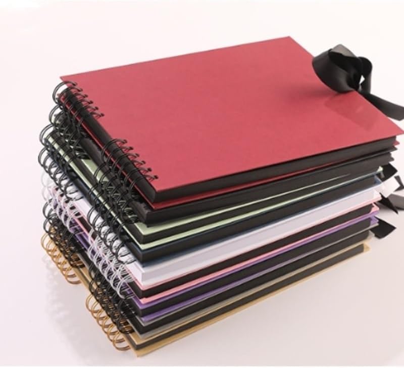 Travel Growth Commemorative Book ﻿ Vintage Creative DIY Album Scrapbook Photo Storage Commemorative Album Applicable to Photos, Receipts, Star Cards, etc(D)