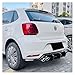 2009 to 2014 for for VW Polo MK5 6R Car Rear Bumper Lip Spoiler Diffuser Splitter Protector Guard by ABS Gloss Black Body Kit