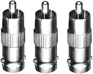 Bnc Female Rca Male To Cctv Connector 3 Pieces