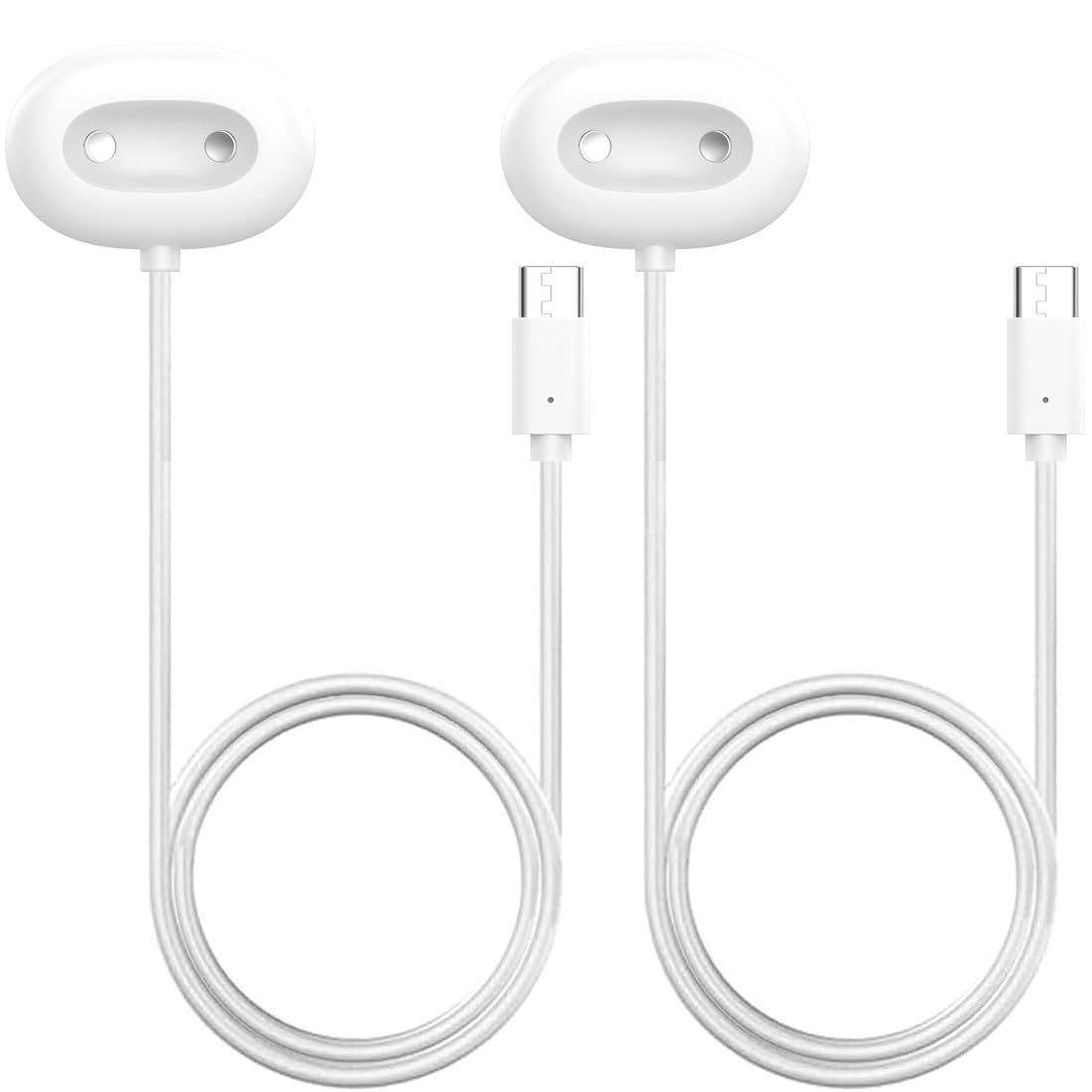Compatible for Google Pixel Watch 4 41mm/45mm Charger Type C Cable Smartwatch Fast Charging (2-Pack Black)