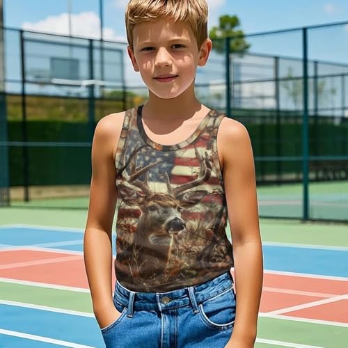 WELLFLYHOM Boys Sleeveless Tops 0-6T Crewneck Summer Tank Top Workout Undershirts Shirts Athletic Tees Tops4