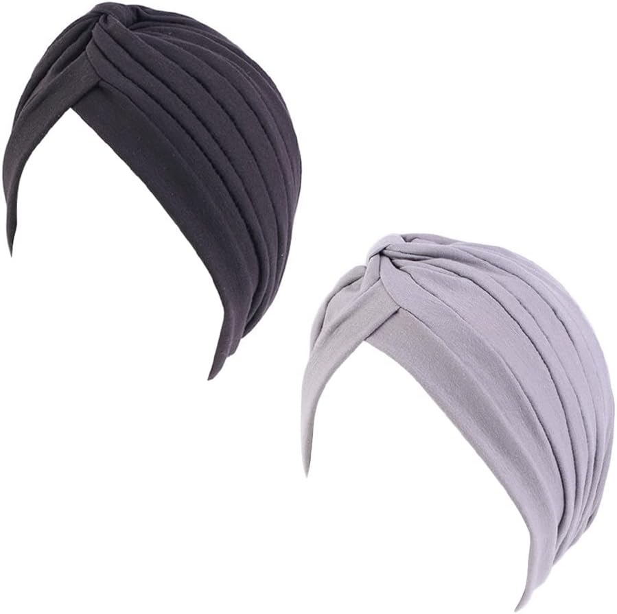beauty YFJH Women's Cotton Turban Head Wrap Cancer Chemo Beanies Cap Headwear Cap Bonnet Hair Loss Hat