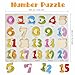 3 Pack Wooden Puzzles for Toddlers 2 3 4 5 Years Old, Montessori Learning Pegged Puzzles with Knob Preschool Educational Activity Toys Gift for Kids, Toddlers, Babies