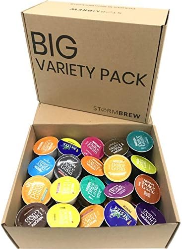 44 Nescafe Dolce Gusto Coffee Pods Variety Pack in StormBrew Gift Box  32 Drinks (44 Capsules) - Coffee, Tea And Chocolate