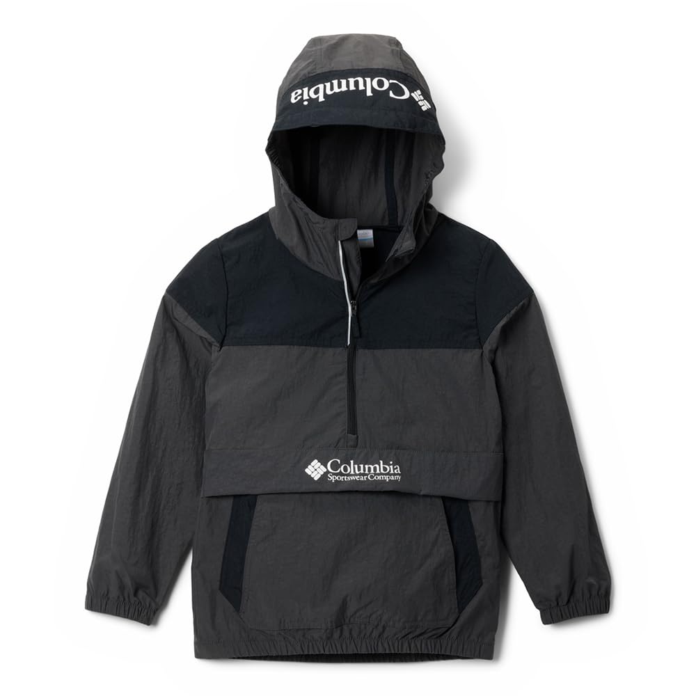 Columbia Youth Unisex Challenger 2 Windbreaker, Lightweight Windbreaker Jacket, Shark, XXS