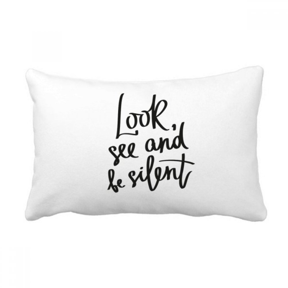 Coussin lombaire Regardez Voir et être Silencieux 40x60 cm multicolore pour canapé