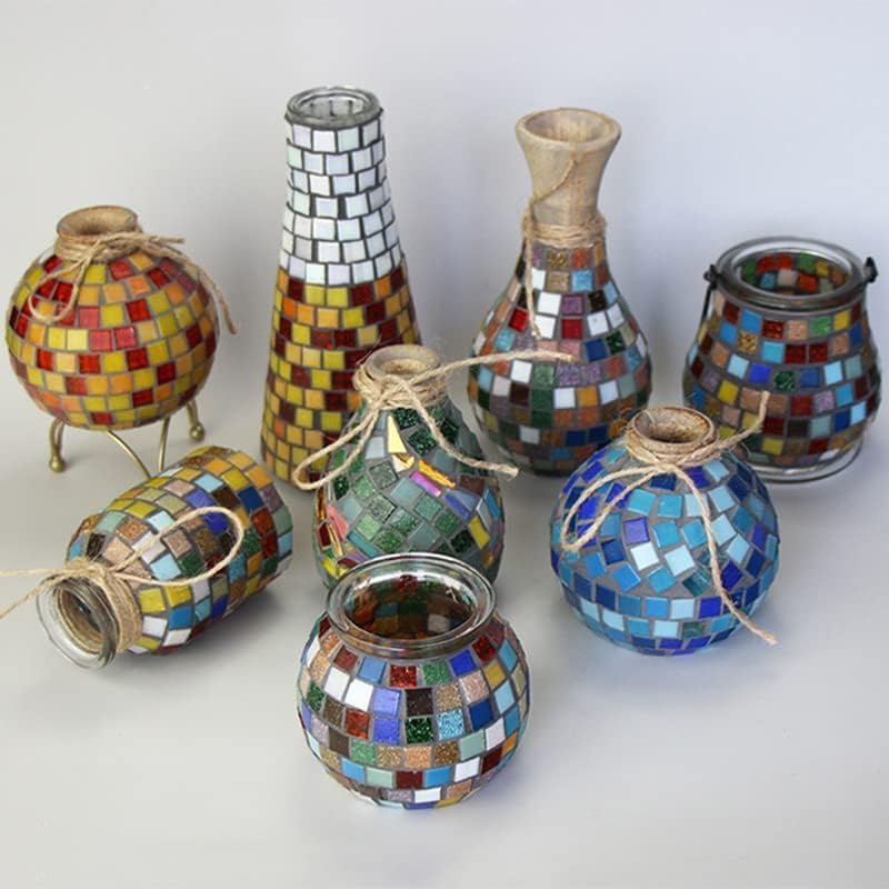 Miniatura 6 de Azulejos de mosaico de cuarzo de 1.1 libras, piezas de mosaico multicolor de 34 pulgadas, piedras para hacer mosaicos de bricolaje, manualidades,