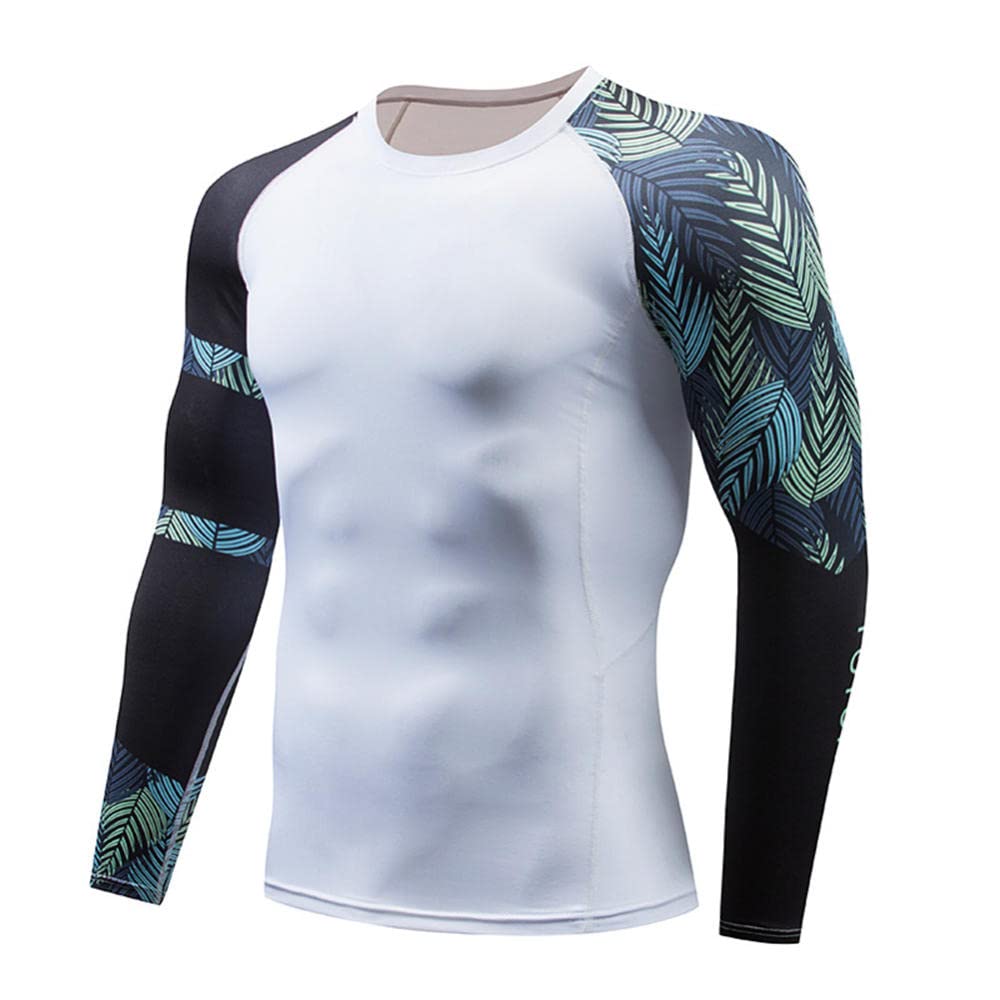 Męskie szybkoschnące rajstopy, długie ubrania do biegania do koszykówki, sportowe wysoce elastyczne ubrania treningowe fitness, topy kulturystyczne, t-shirty