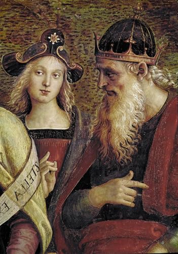 Lienzo de David y el Padre Eterno de Perugino, una obra de arte para inspirar paz en tu hogar