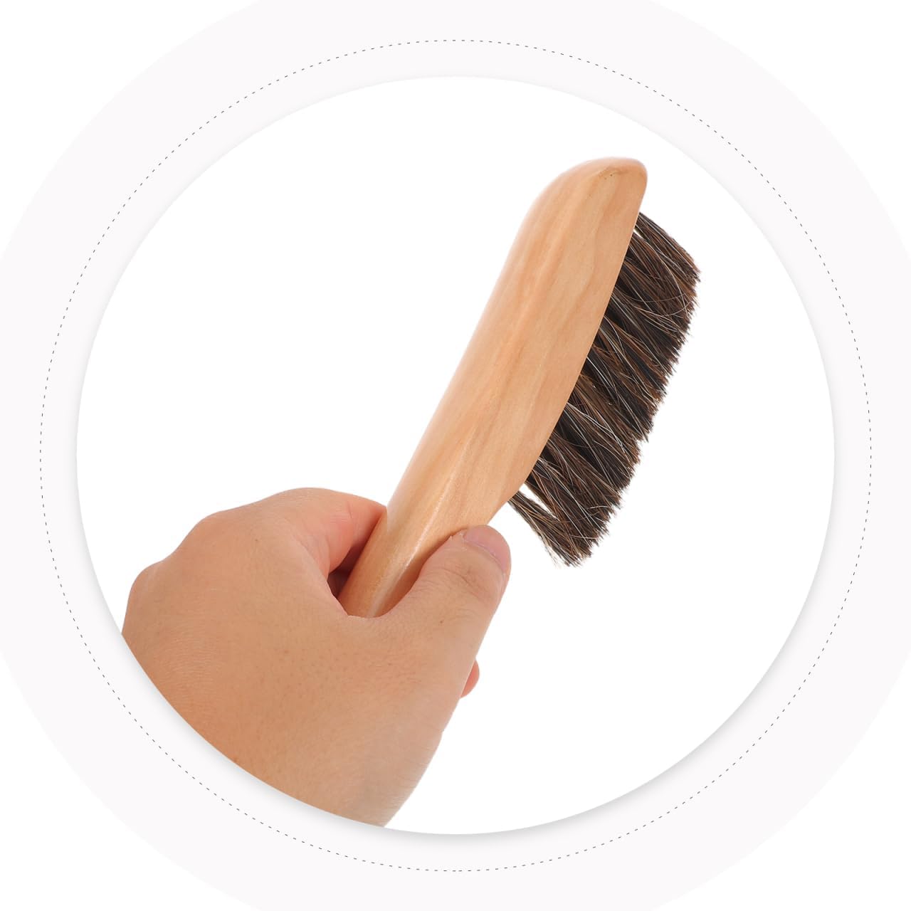 UPKOCH Pool Table Brush Soft Horsehair Billiard Table Cleaning Brush with Wood Handle for Felt Surface Rail and Edge Dust Removal Portable Billiard Accessories for Home Bar Game Rooms