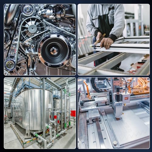 sourcing map Alublech 25mm Dicke, 102mm Länge 6061 Aluminium Flachstange 50mm Breite, Quadratischer Aluplatte Solide Alu Vierkantstange für Modellbau Basteln Maschinenbau Baubranche Fahrzeugbau