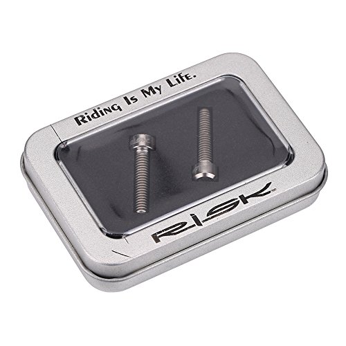 VGEBY 2Pcs Disc Brake Bolts, Titanium Alloy M6 X 25mm Bicycle Screw Bolts