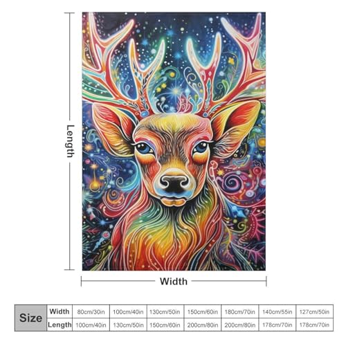 Couverture cerf imprimée, une idée de cadeau de Noël idéale - 6