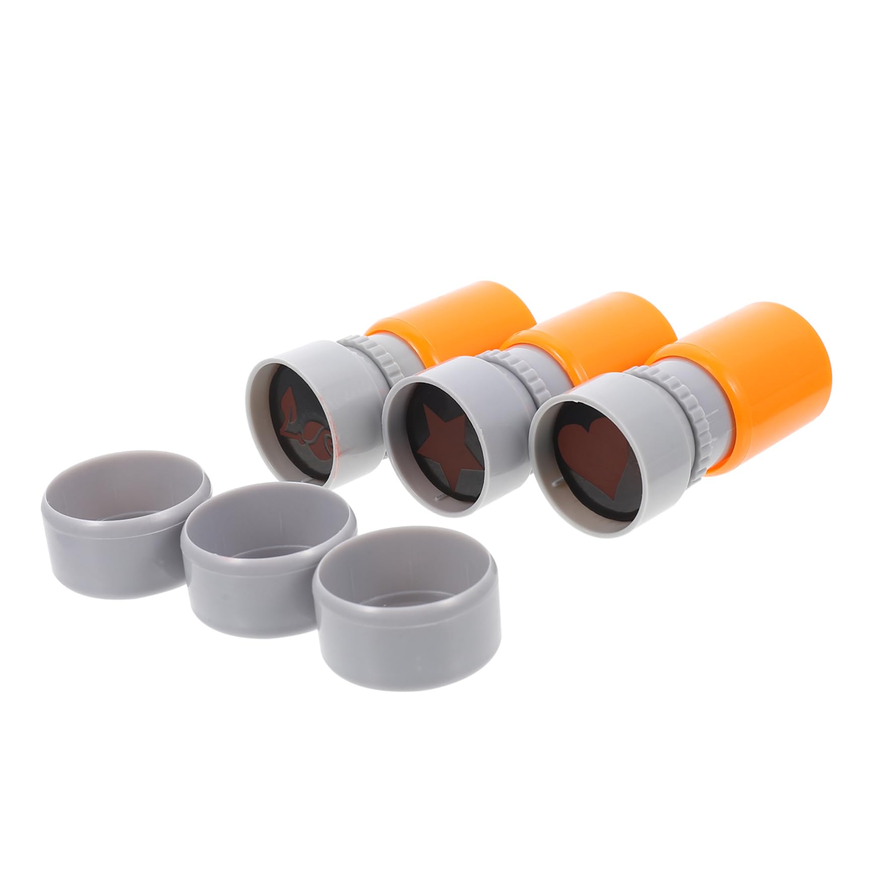 STOBOK 2 Set Di Timbri Portatili Per Forniture Scolastiche Timbri Fotosensibili Per Progetti Artigianali 3 Pezzi * 2