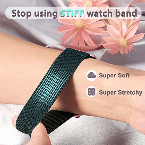 Transjoy 6 Pack Nylon Stretchy Compatible For Apple Watch Band 38Mm 40Mm 41Mm 42Mm 44Mm 45Mm Women Men, Cloth Elastic Wristbands Solo Loop Band For Iwatch Series 8 Se 7 6 3 4 5(Black,41Mm) #TOP4