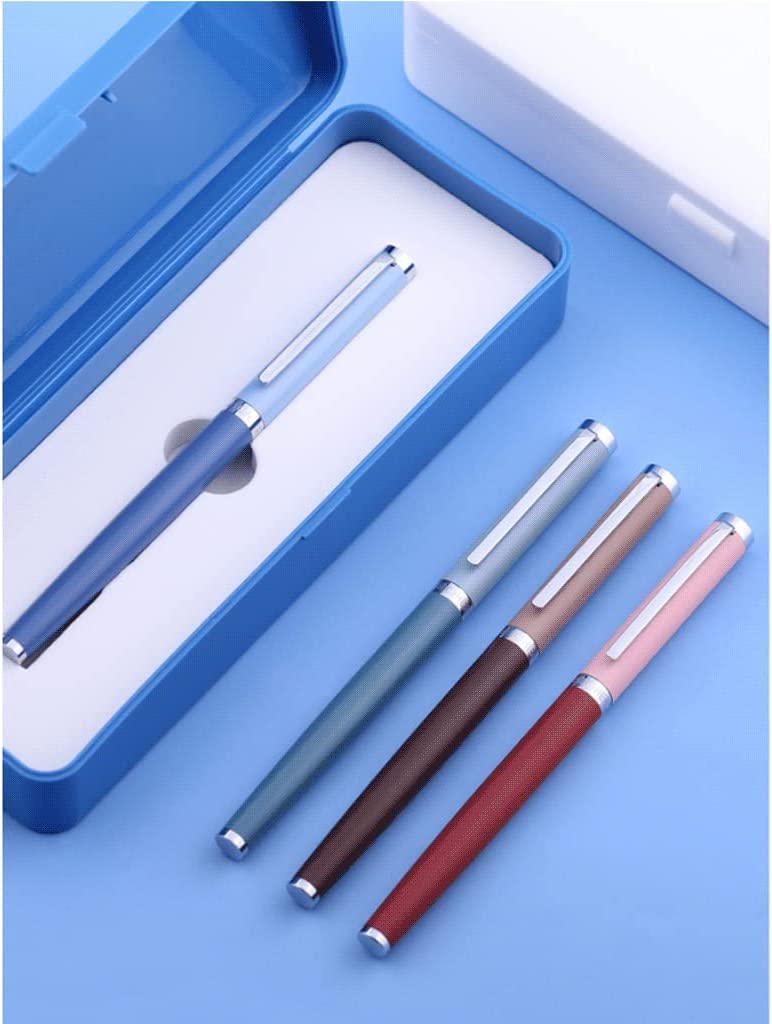 LIOONS Füllfederhalter mit ergonomischem Griff und extra feiner 0,38-mm-Stahlspitze Rechts- und Linkshänder-Schreibstift für Damen und Herren