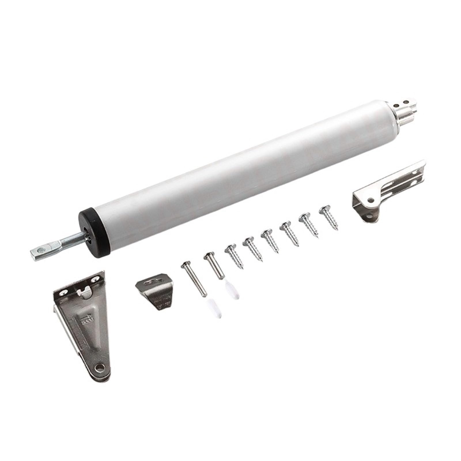 Chiudiporta Automatico con Molla a Gas Chiudiporta Aereo Dispositivo di Chiusura Ammortizzata Forza tampone Regolabile Hardware for mobili(Silver)
