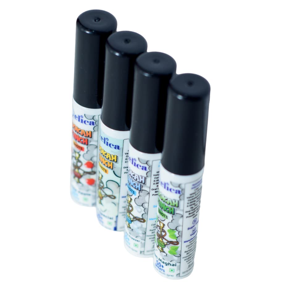 Qelica Mouth Freshener Spray For Instant Fresh Breath | Oral Hygiene | Sugar Free | Longlasting Freshness | Combo Pack Of 4 (12gram)