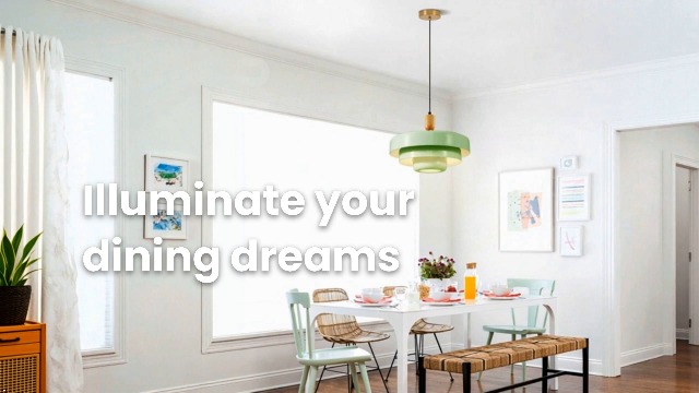 Image of Mint Green 3-Tier Pendant Light, Mid-Century Modern Wood Accent Hanging Lamp with 59 inch Adjustable Cord, E26 Base for Kitchen Island, Dining Room & Boho Bedroom
