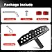 DICMIC Hitch Step Anti Slip and Rust Towing Bumper Guard for Most Car SUV Truck Pickup with Pin Fit 2 Inch Receiver, 20 Inch Length, Weight Capacity 500 LBS with Safety Reflectors
