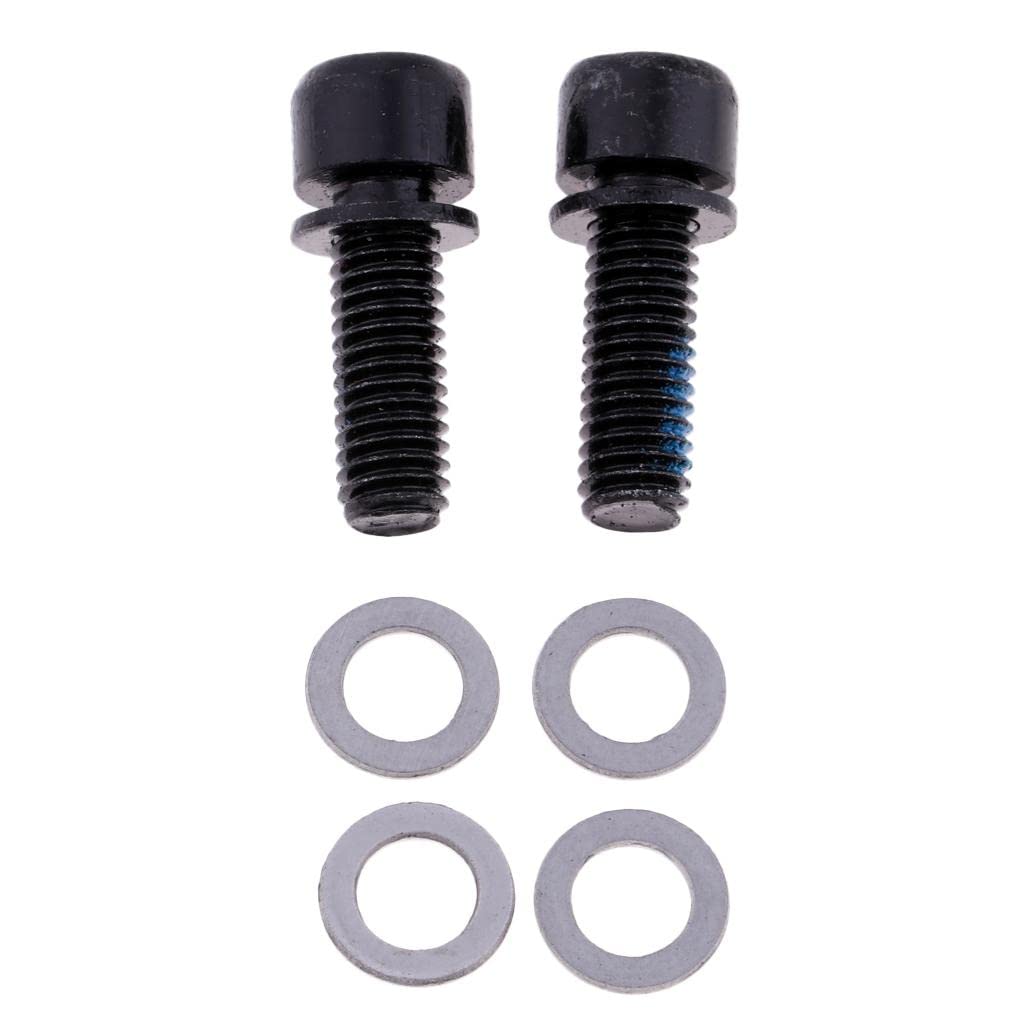 Aluminum Bike Disc Brake Adapter Kit for 203mm Caliper, Front Blue