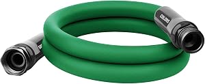 Flexzilla Colors Lead-in Garden Hose 5/8in. x 5ft., Lightweight All-Weather Water Hose, Durable and Flexible, Leak-Free Connections, Forest Green