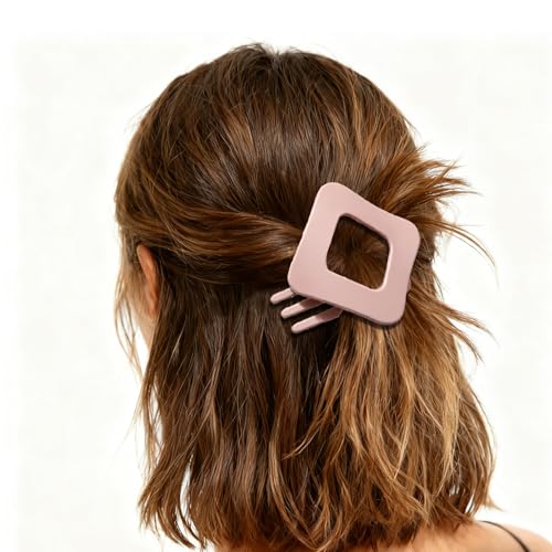 Pinzas cuadradas para cabello, set de 4 multicolor miniatura 3