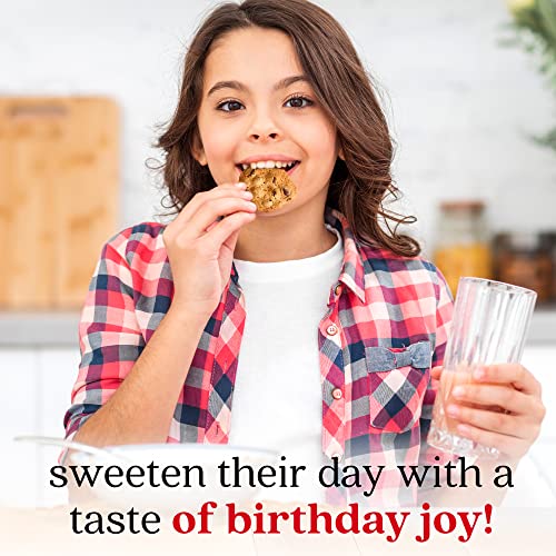 David’s Cookies Happy Birthday Cookie Gift Basket - Deliciously Flavored Assorted Cookies In A Lovely Gift Crate - Gourmet Thin Crispy Cookies, Butter Pecan Meltaways, And Choco Chip & Pure Butter Shortbread Cookies #TOP2