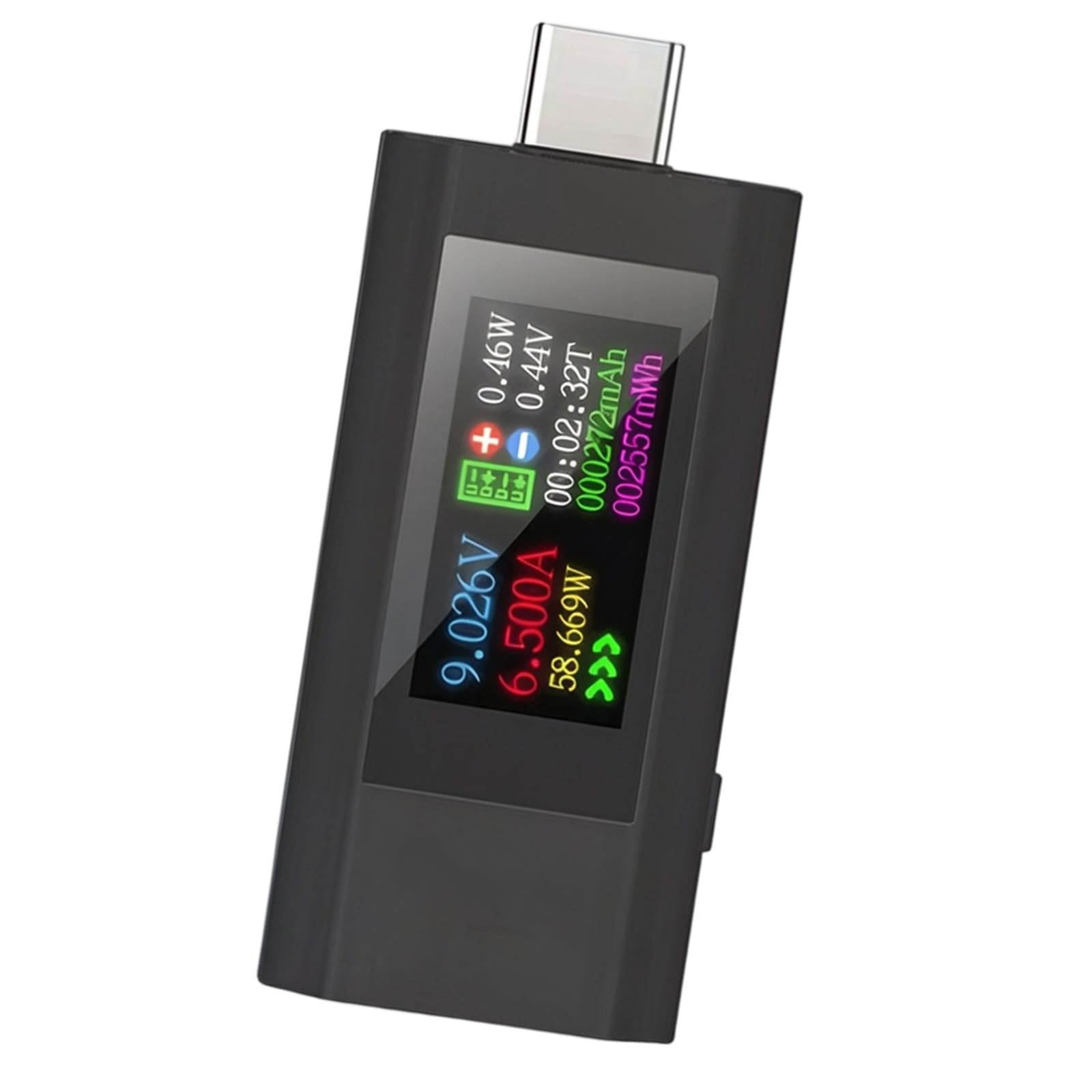 USB C Charging Detector Power Meter Voltages and Current Tester for Testing Power Consumption of Electronic Devices Voltmeter Ammeter
