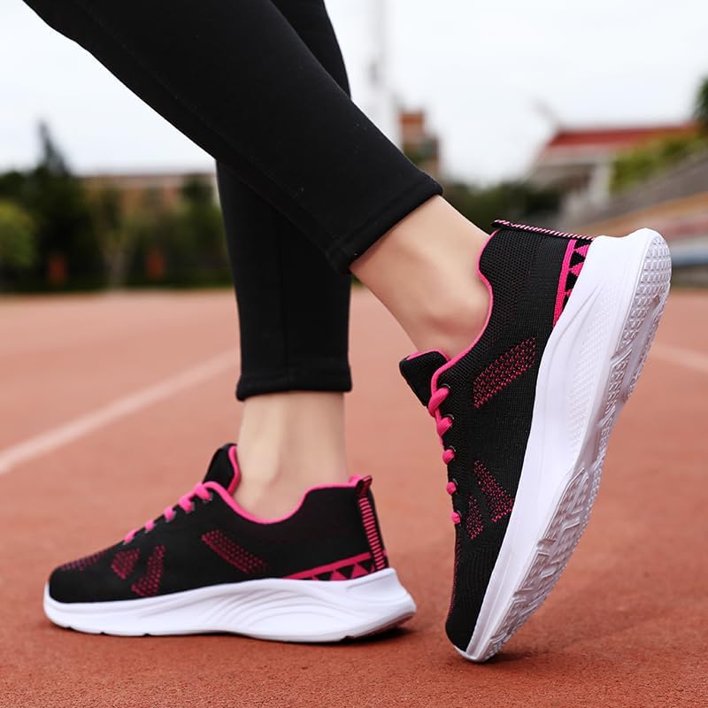 Women's Sneakers Running Shoes Track Trail-Running Shoes Athletic Low-top Lace Up Sport Fabric