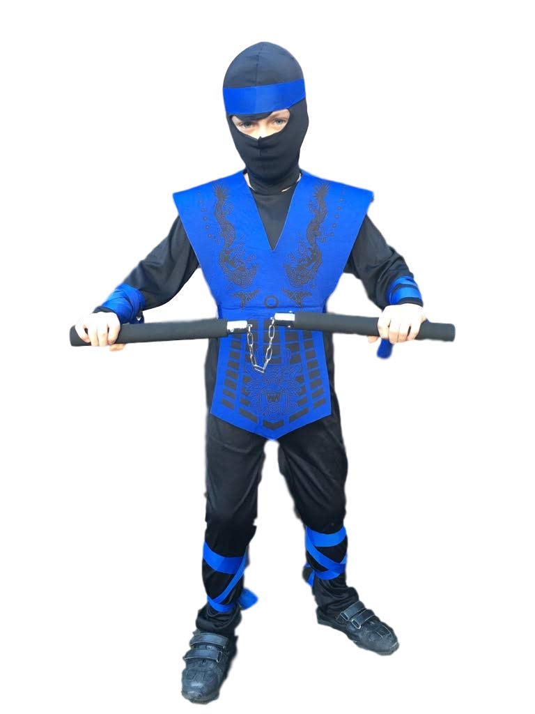Buy Rubber Johnnies , NEON BLUE NINJA Costume , Japanese , GI JOE
