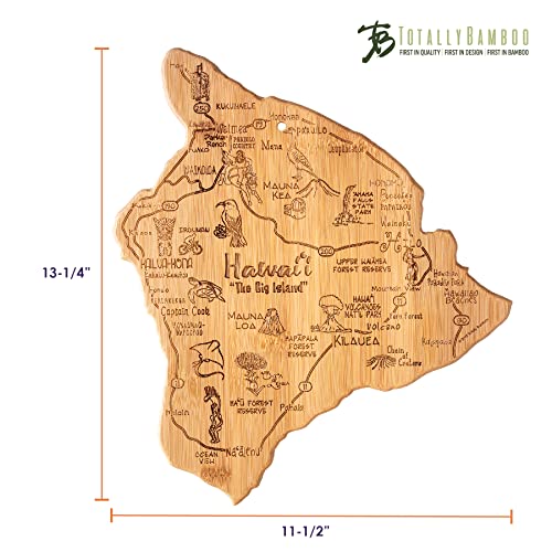 Tabla de cortar y servir Hawaii en bambú miniatura 6