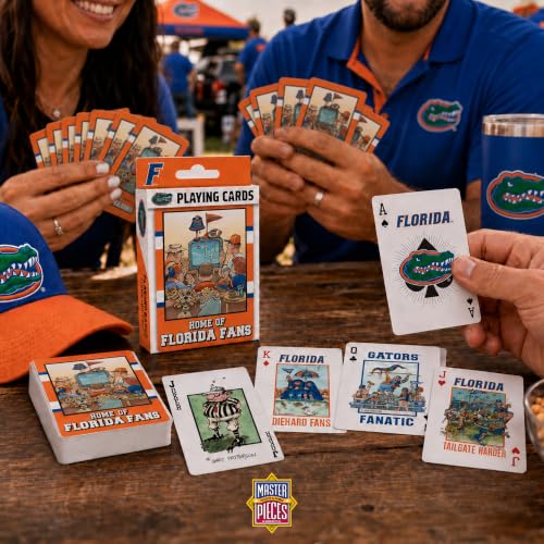 Image of Masterpieces Florida Gators Playing Cards Deck - Official NCAA Fan Accessory - Ages 4+