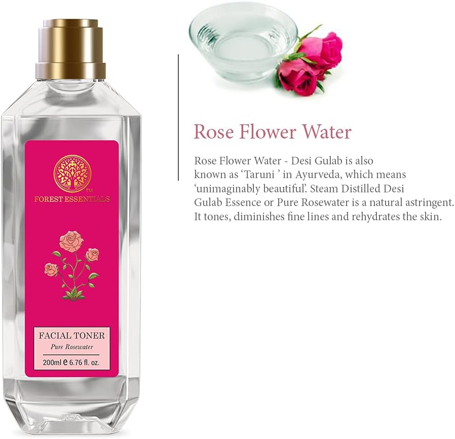 Forest Essentials Pure Rose Water Facial Toner, 200ml
