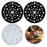 VBK 3 Stück Stützteller 125 mm Klett, 70 Löcher Schleifpad für Exzenterschleifer, weiche EVA Zwischenschicht für Schleifpapier 125mm, Polierscheiben, Handwerk