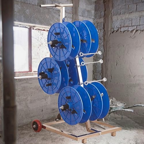 Distribuidor de cable de acero y plástico para taller azul 2