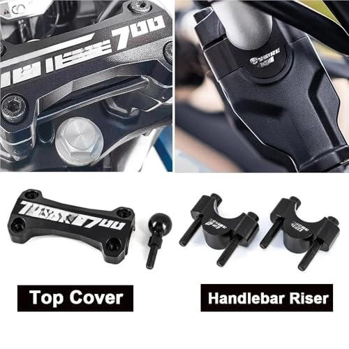 Abrazadera Manillar Tenere 700 XT700Z 2019 Cubierta Elevador CNC 2