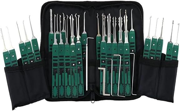 Professional Klom Locksmith Tools KLOM320 32PCS ganzuas para cerrajero Hook Muti-Scenes Use Lock Pick Kits