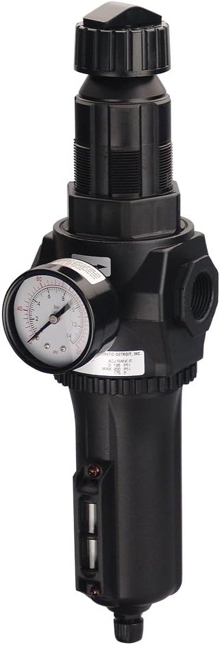Master Pneumatic 3/4" Inline/Modular Air Regulator & Separator Combo, Made in USA BCFDR380-6