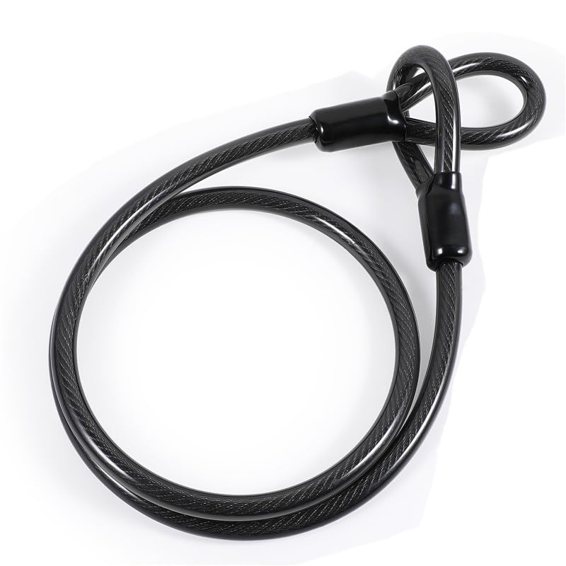 4FT Heavy Duty Anti Theft Bike Steel Cable Bicycle for Road, Mountain, Electric & Folding Bike (Only120cm Cable)