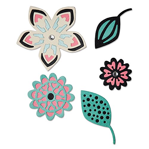 Fustella 5 Fustelle thinlits Fiore Fiori Foglie