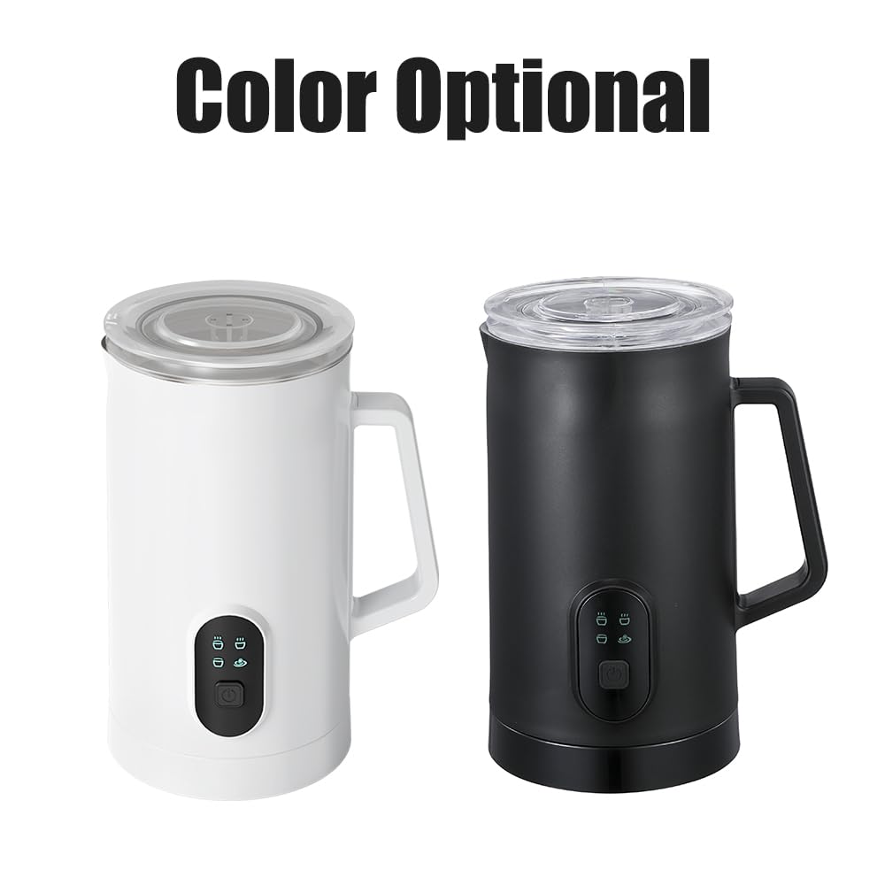 Nuvyrel 4-in-1 Electric Milk Frother and Steamer with LED