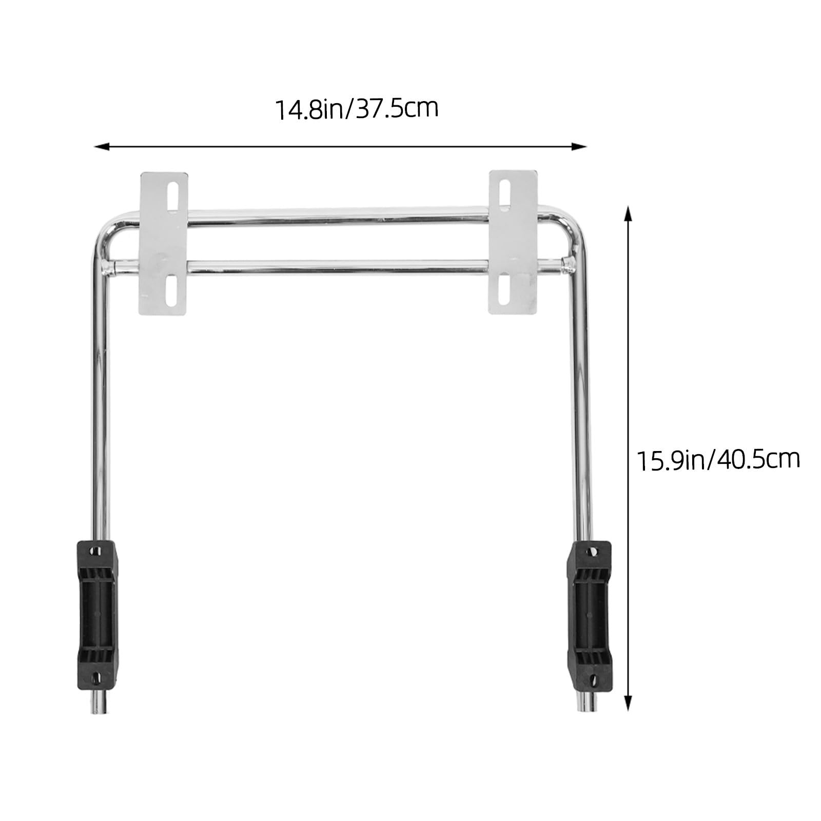 VILLCASE 2 Piezas Reposapiés para Silla de Oficina Soporte para Reposapiés de Silla de Oficina Hierro Plata Extensible 37,5cm Giratorio Instalación Fácil Confort Ergonómico en Casa
