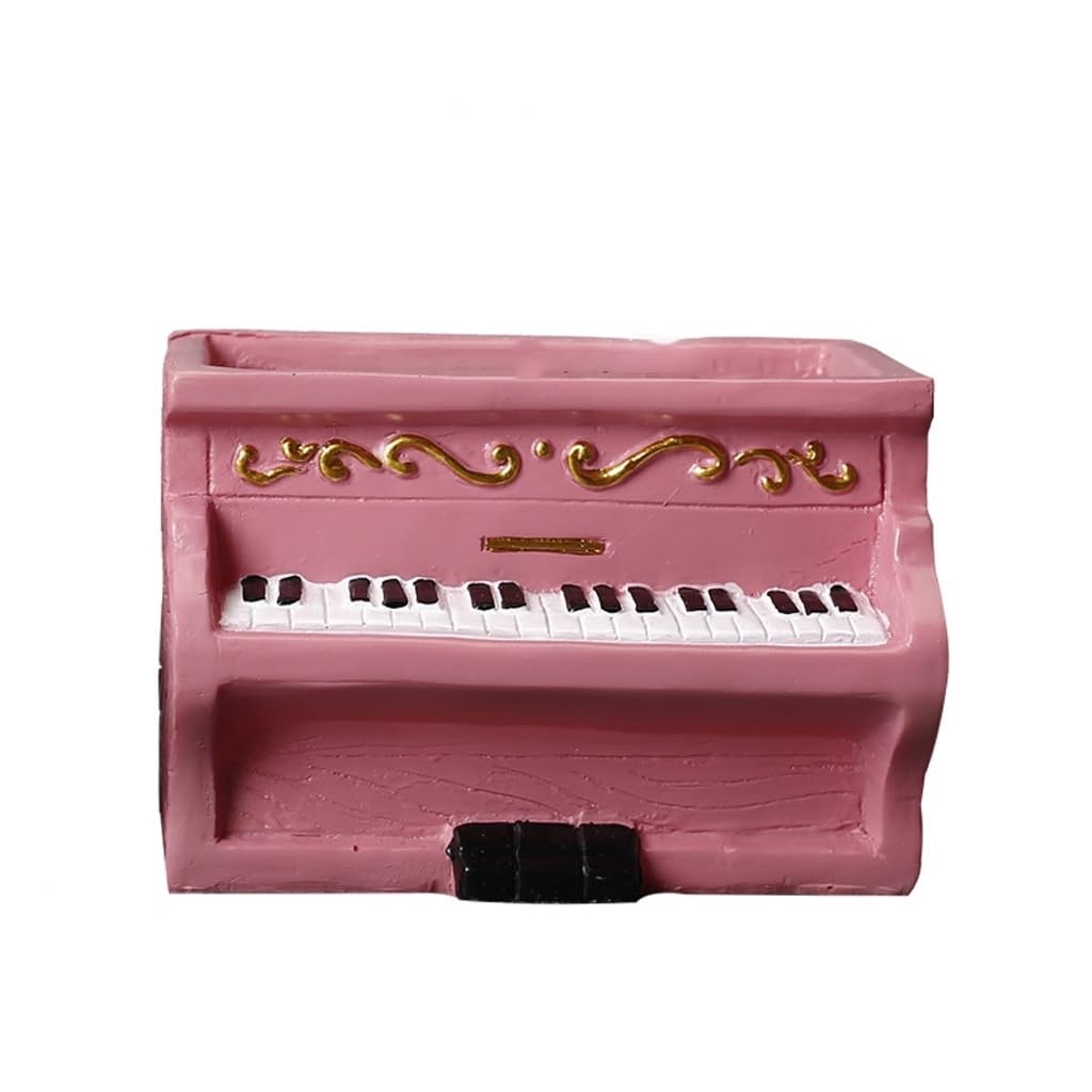 Gelasige A Flower Pots Creative Succulent Flowerpots, Piano Shape, Gardening Flowerpots, Indoor Table Decorations Outdoor Flower Pots
